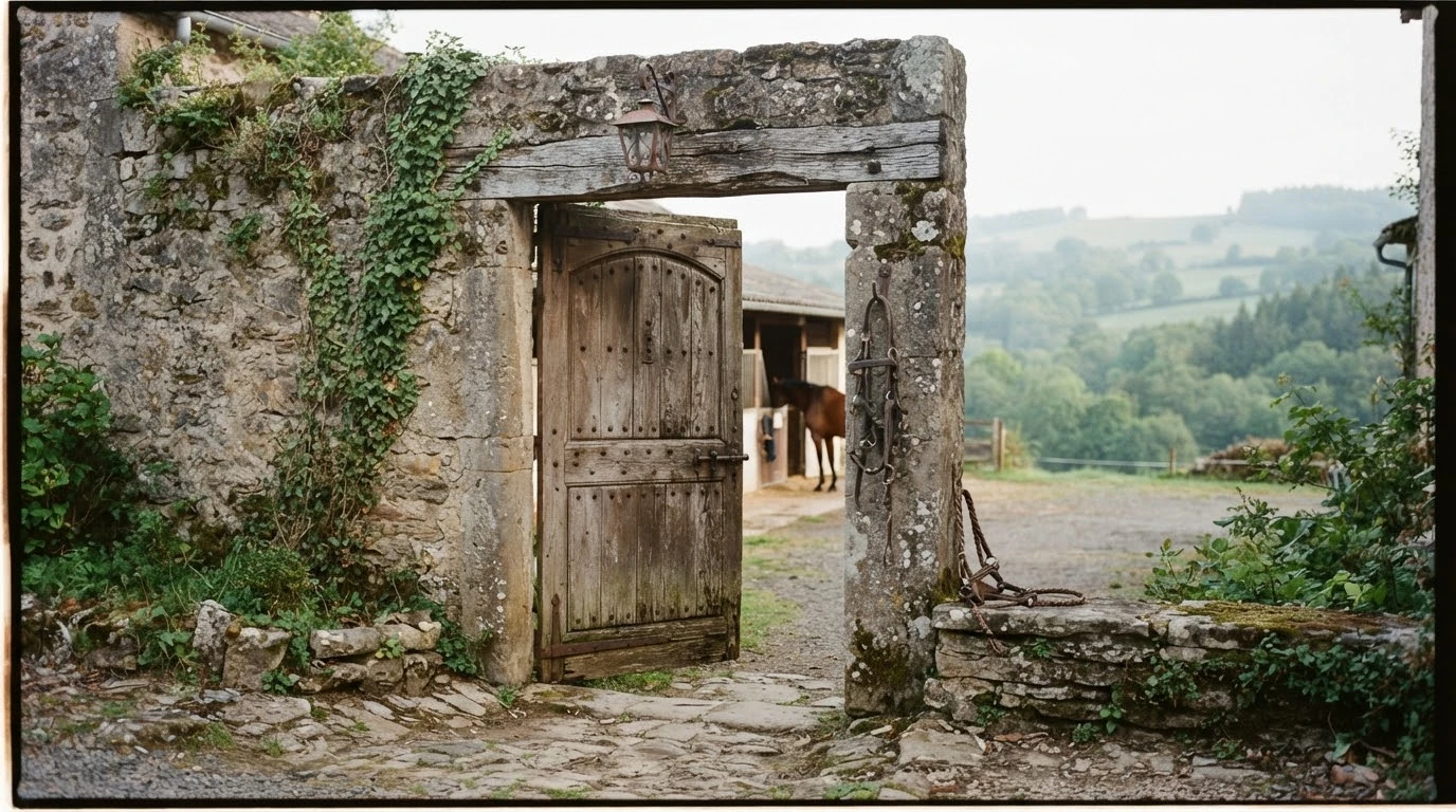 Entrée du Écurie de la Condesa, centre équestre à Mons