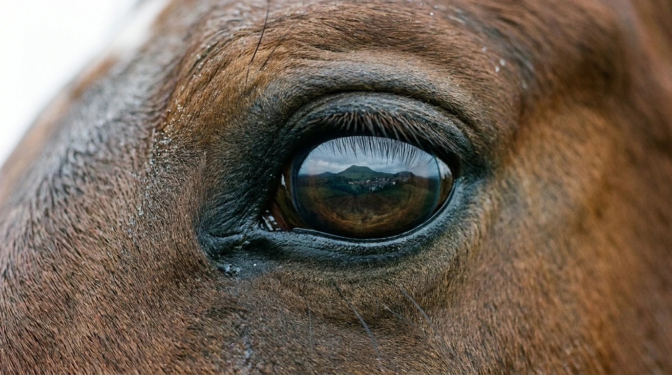Un regard de cheval au Écurie de la Condesa, Mons