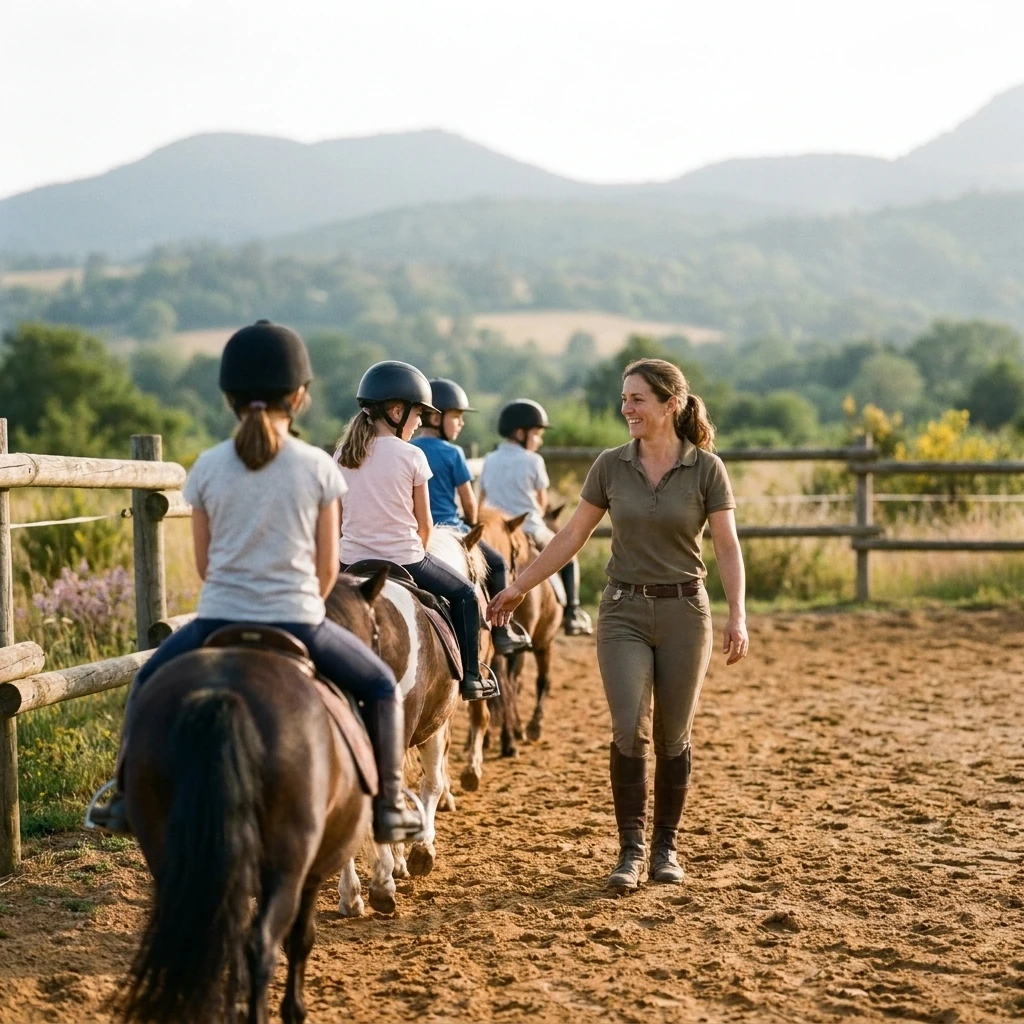 Cours de poney à Mons, Puy-de-Dôme